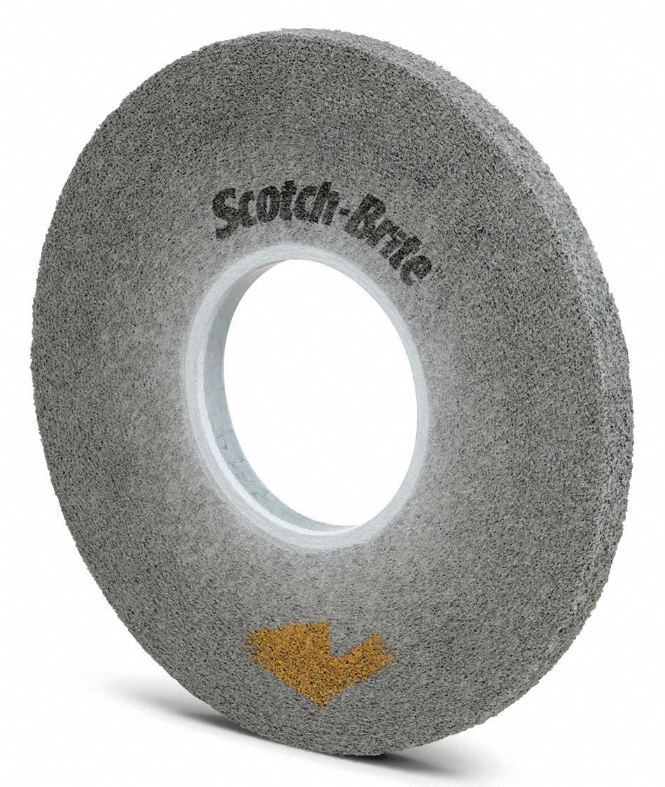 SCOTCHBRITE 16 in Blending Convolute Wheel, 1 in W, 10 in Arbor Hole