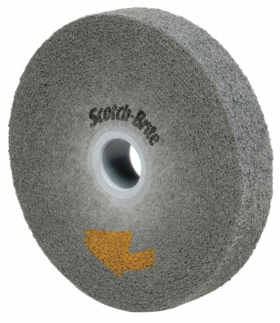 Convolute Wheel: 6 in Dia x 1 in W, 1 in Arbor, Silicon Carbide, Fine, Hard (10), EP-WL