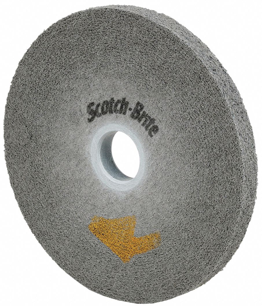 Convolute Wheel: 6 in Dia x 1/2 in W, 1 in Arbor, Silicon Carbide, Fine, Hard (10)