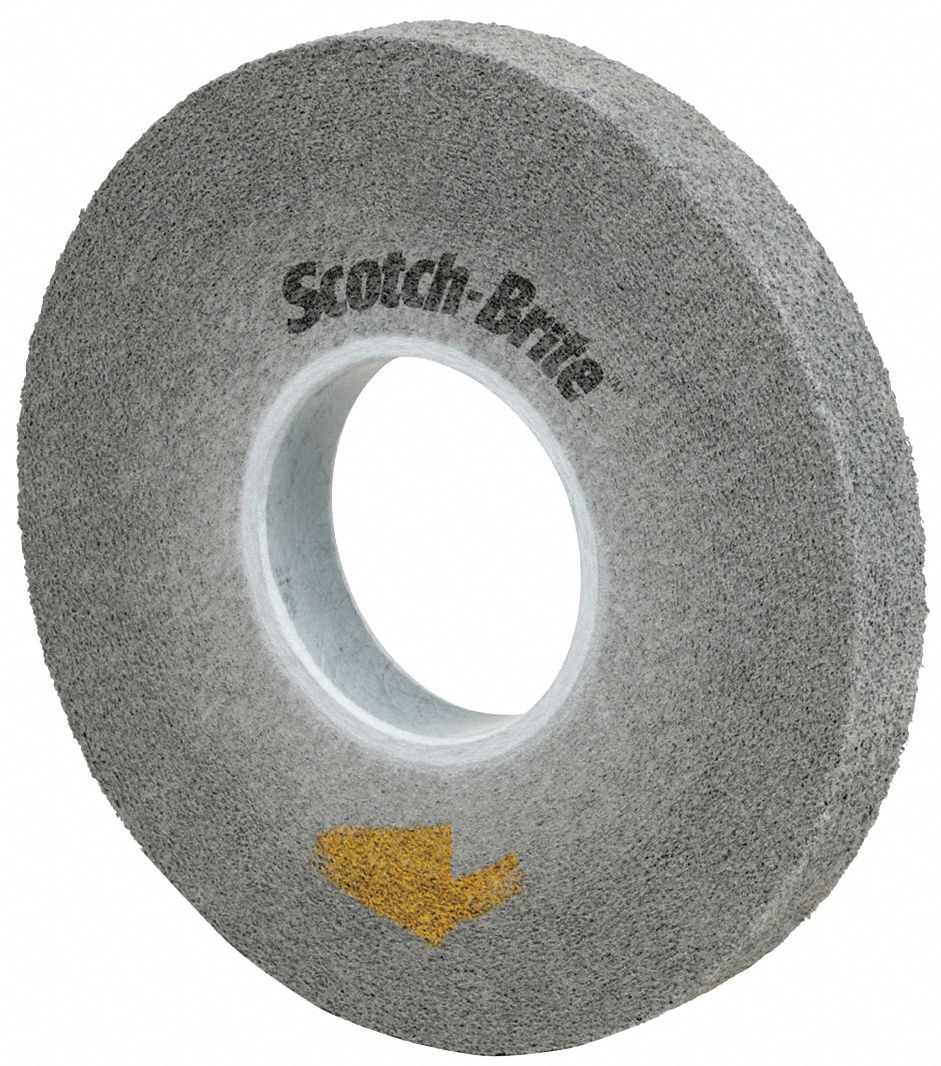 Convolute Wheel: 12 in Dia x 3 in W, 5 in Arbor, Silicon Carbide, Fine, Hard (9), EP-WL