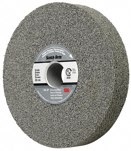 Convolute Wheel: 6 in Dia x 1/2 in W, 1 in Arbor, Silicon Carbide, Fine, Hard (9), Hard