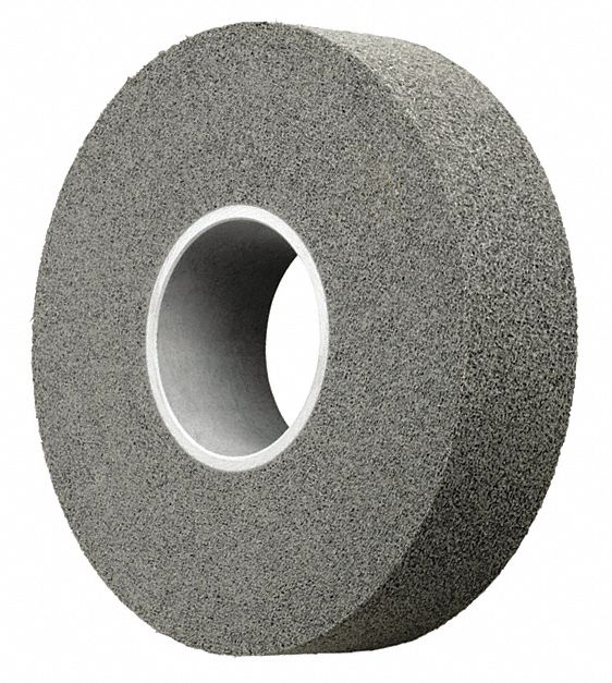 Convolute Wheel: 10 in Dia x 1/2 in W, 5 in Arbor, Silicon Carbide, Fine, Hard (8)