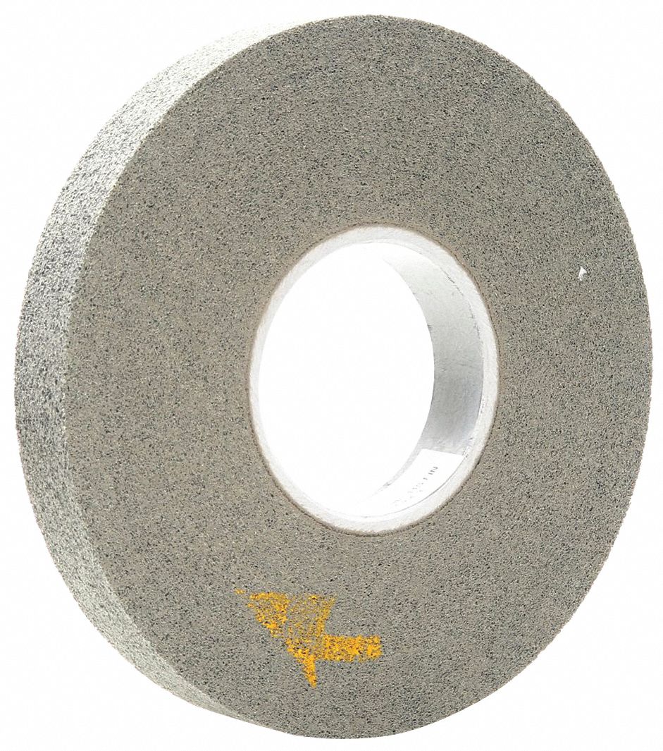 Convolute Wheel: 8 in Dia x 1 in W, 3 in Arbor, Silicon Carbide, Fine, Hardest (11)