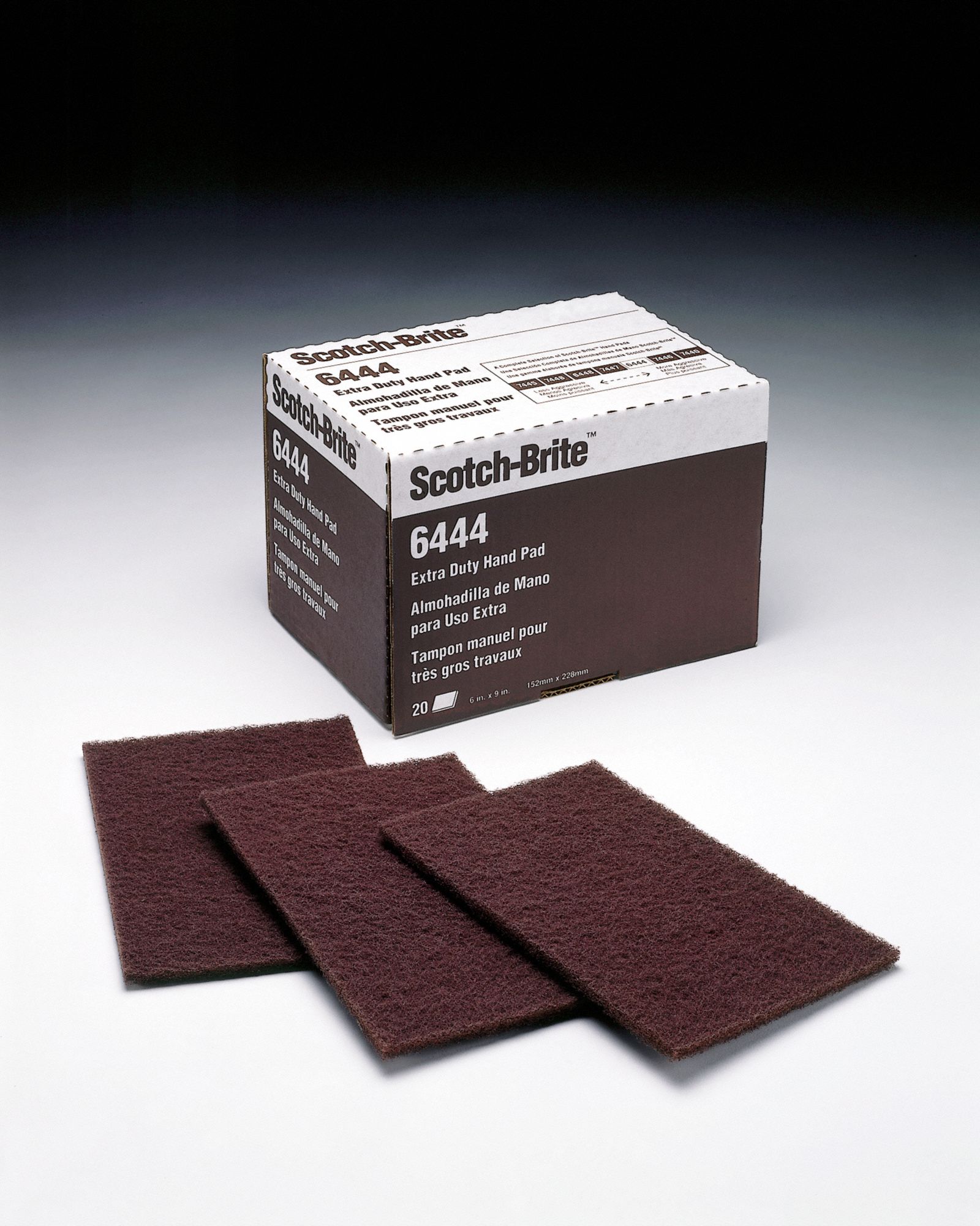 SCOTCHBRITE Sanding Hand Pad, 9 in Length, 6 in Width, NonWoven