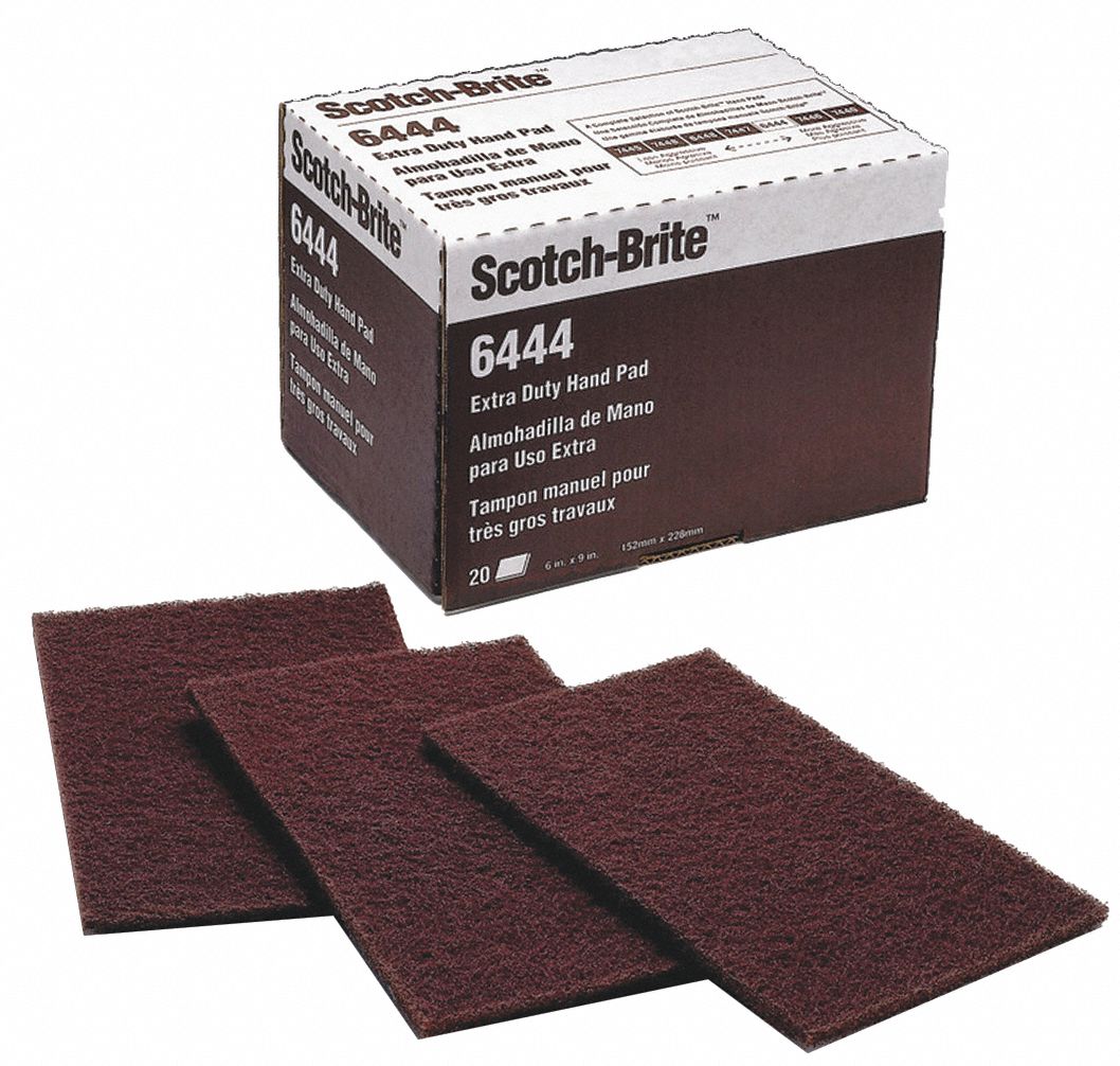 SCOTCHBRITE Sanding Hand Pad, 9 in Length, 6 in Width, NonWoven