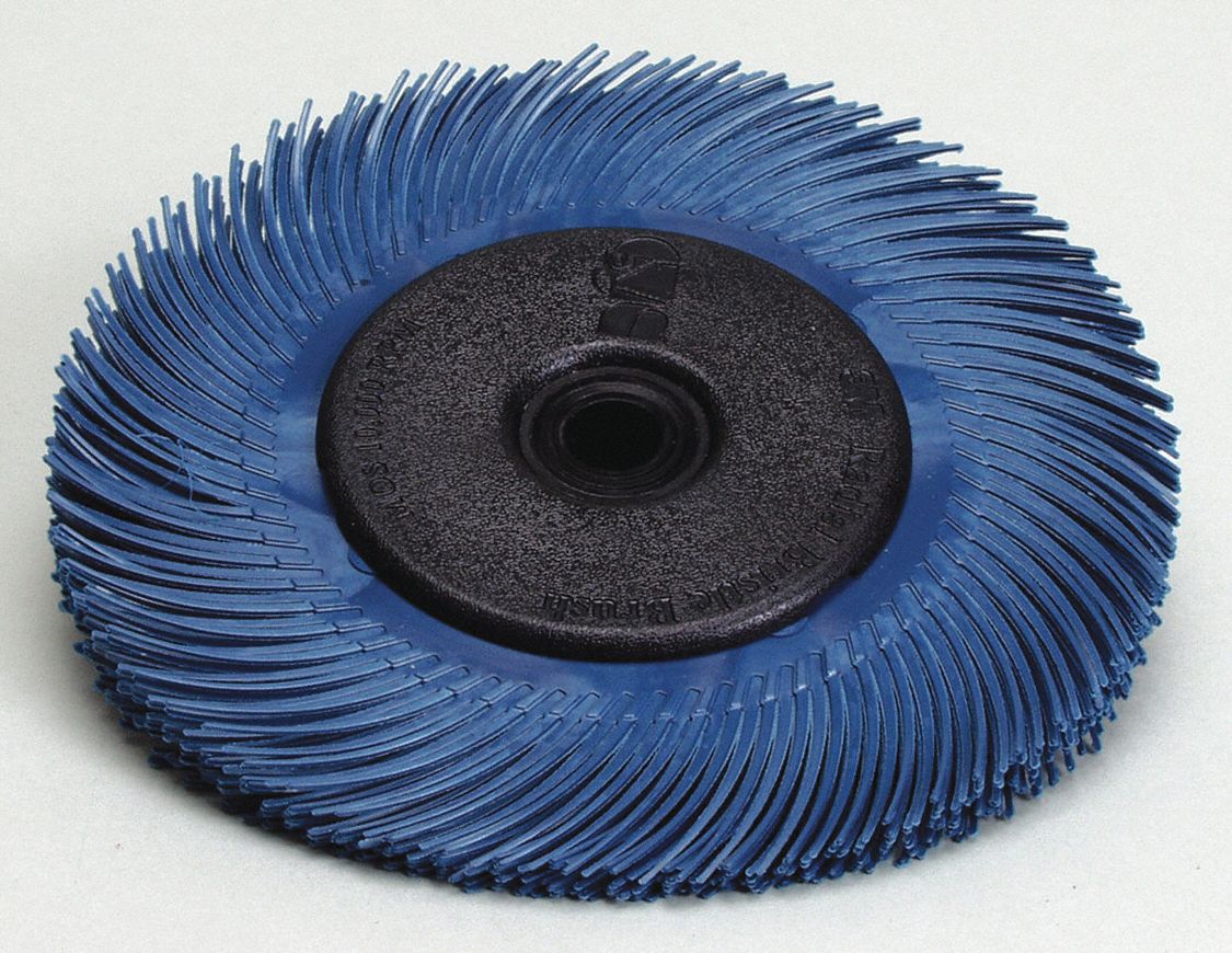 SCOTCHBRITE, Type C, 6 in Dia x 7/16 in Wd, Replacement Radial Bristle