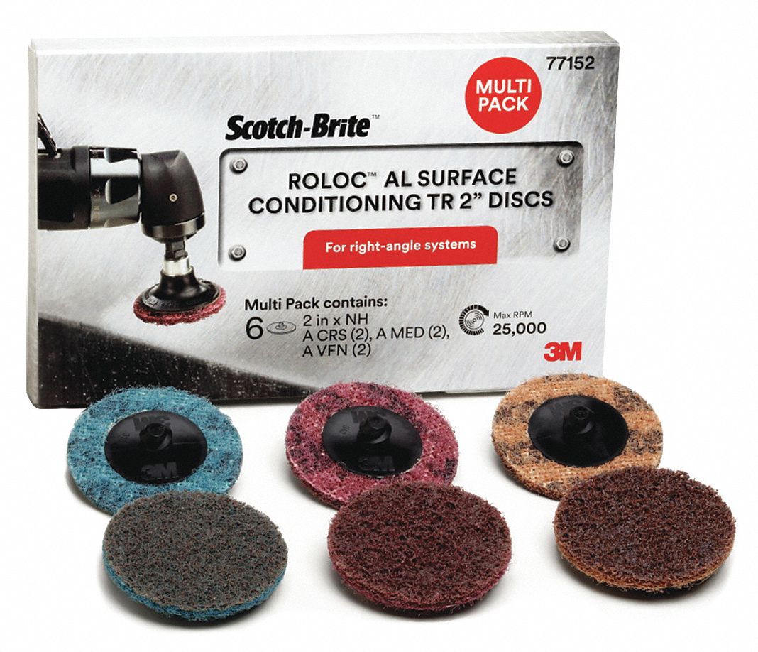 SCOTCHBRITE Quick Change Disc, NonWoven, TR Disc Attachment System