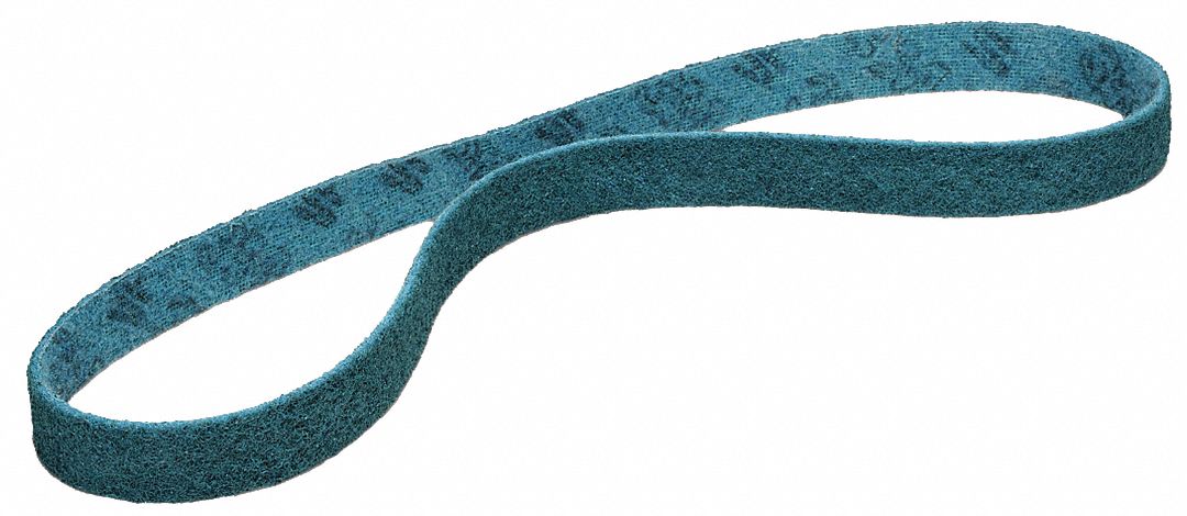 Surface-Conditioning Belt: 2 in W x 132 in L, Aluminum Oxide, Very Fine, Scrim Backing