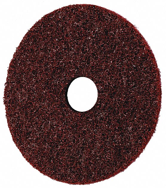 Hook-and-Loop Surface Conditioning Disc: 4 1/2 in x 7/8 in, Aluminum Oxide, Medium