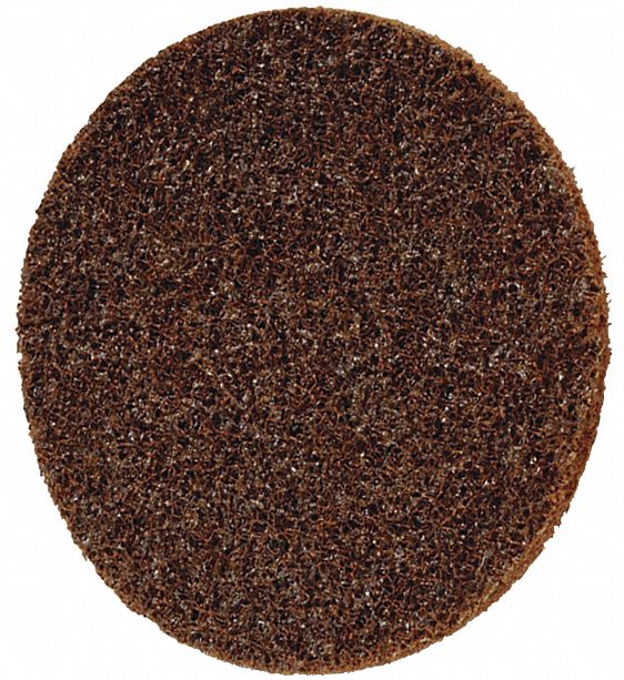 SCOTCH-BRITE, 5 in Dia, Aluminum Oxide, Hook-and-Loop