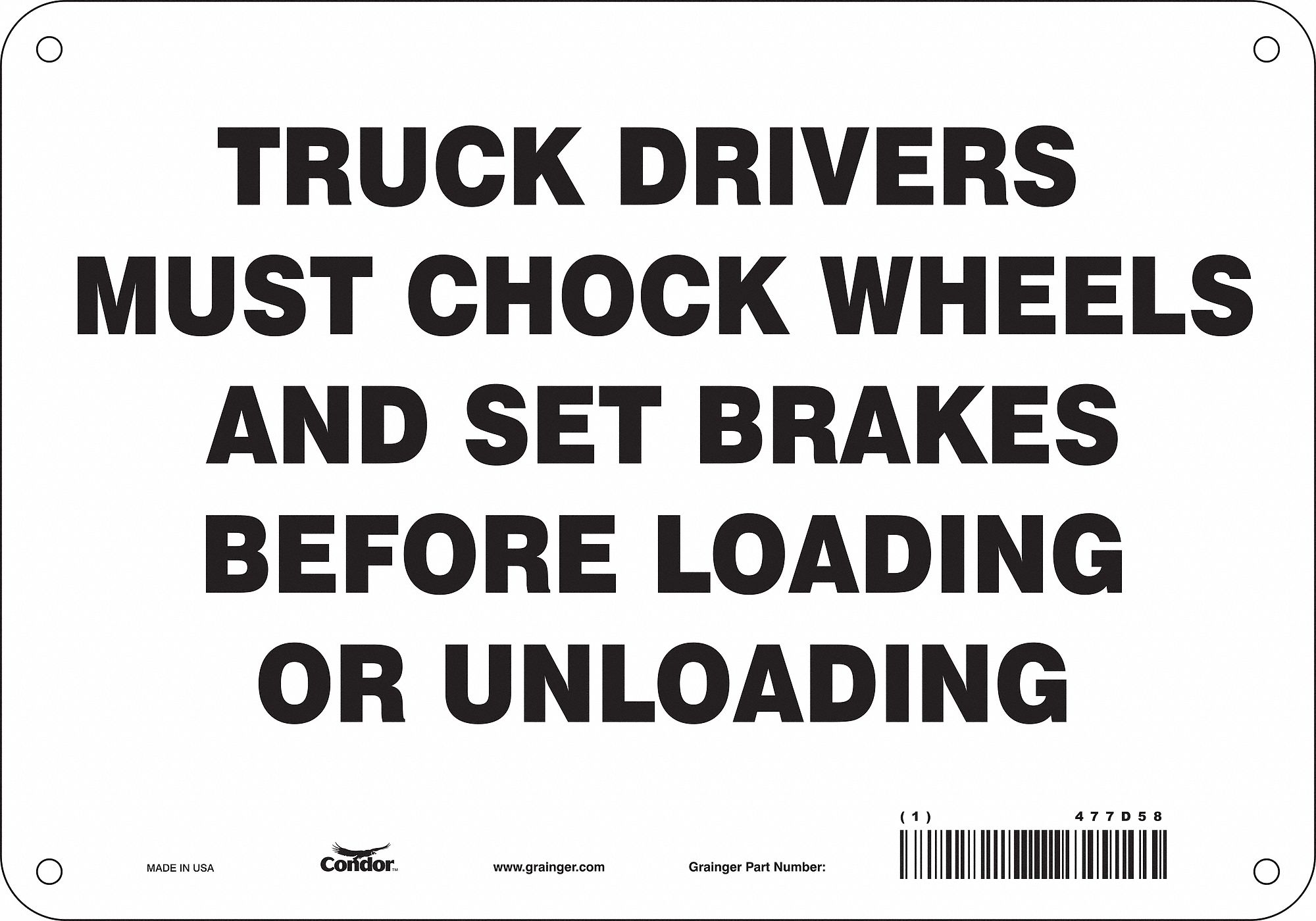 Safety Sign: Vinyl, Adhesive Sign Mounting, 7 in x 10 in Nominal Sign Size, Not Retroreflective