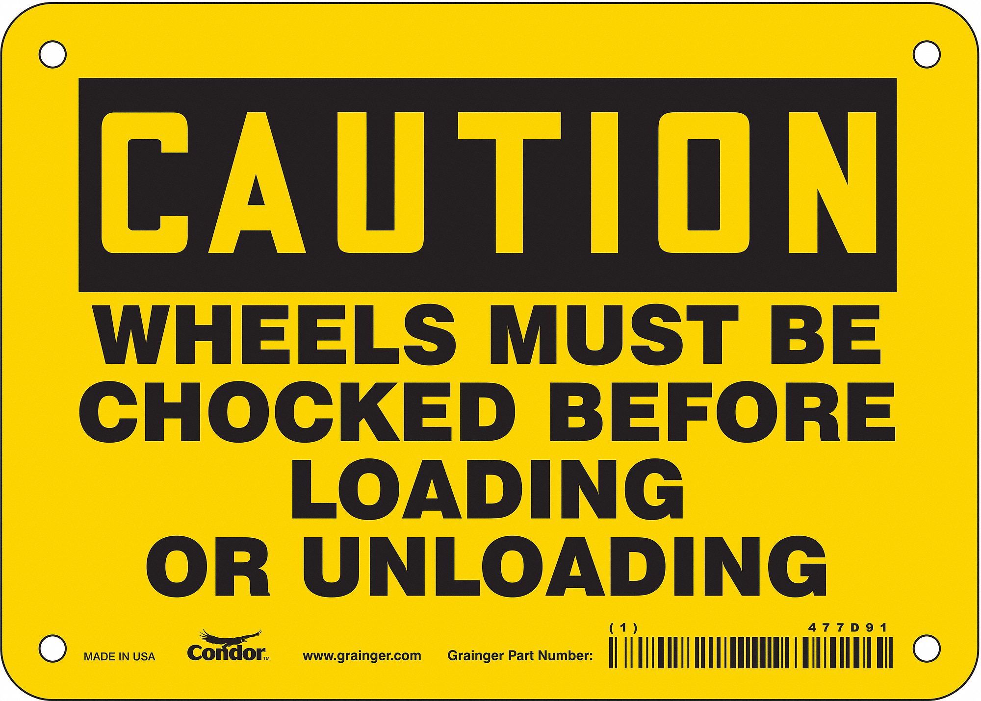 Safety Sign: Vinyl, Adhesive Sign Mounting, 5 in x 7 in Nominal Sign Size, Not Retroreflective