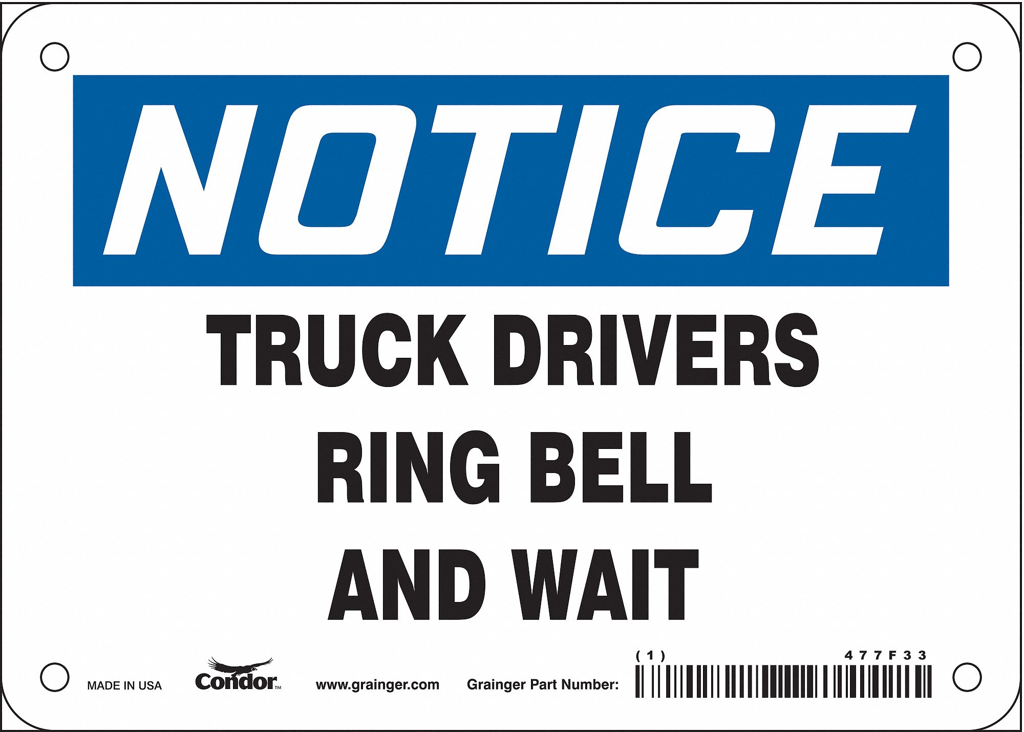 Safety Sign: Vinyl, Adhesive Sign Mounting, 5 in x 7 in Nominal Sign Size, Not Retroreflective