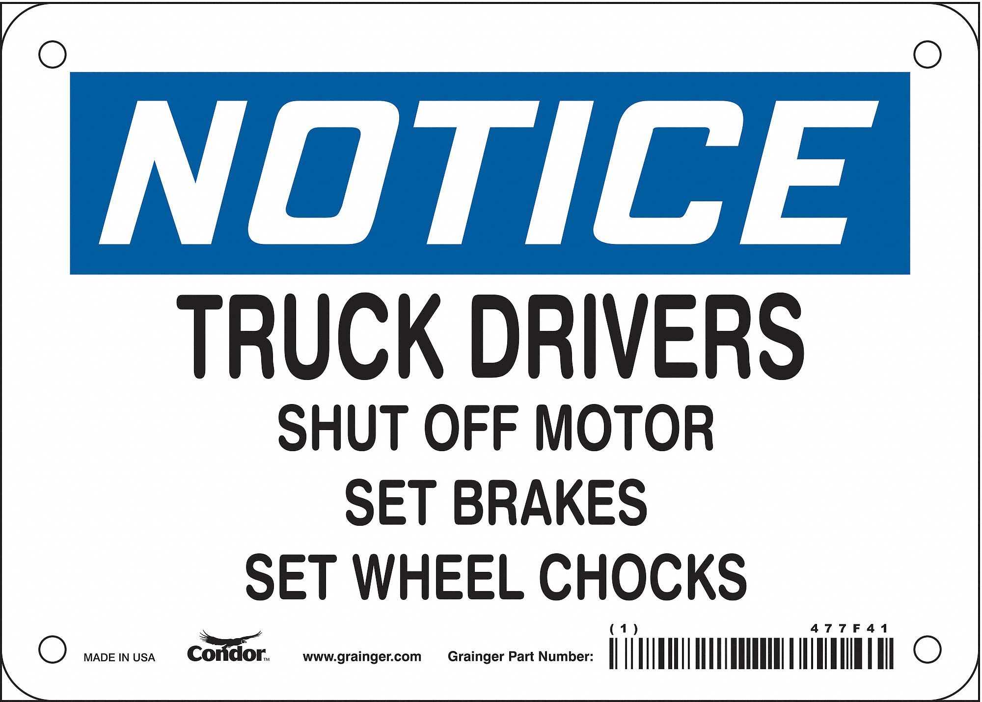 Safety Sign: Vinyl, Adhesive Sign Mounting, 5 in x 7 in Nominal Sign Size, Not Retroreflective