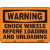 Warning: Chock Wheels Before Loading And Unloading Signs