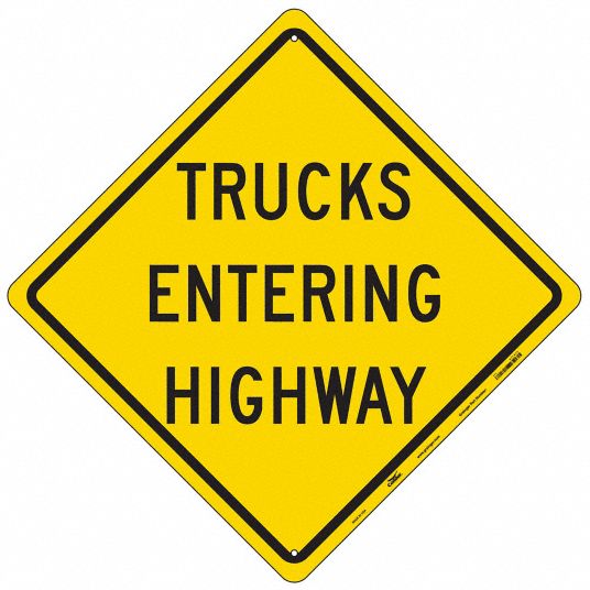24 in x 24 in Nominal Sign Size, Polyethylene, Safety Sign - 477G76 ...