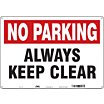 No Parking: Always Keep Clear Signs image