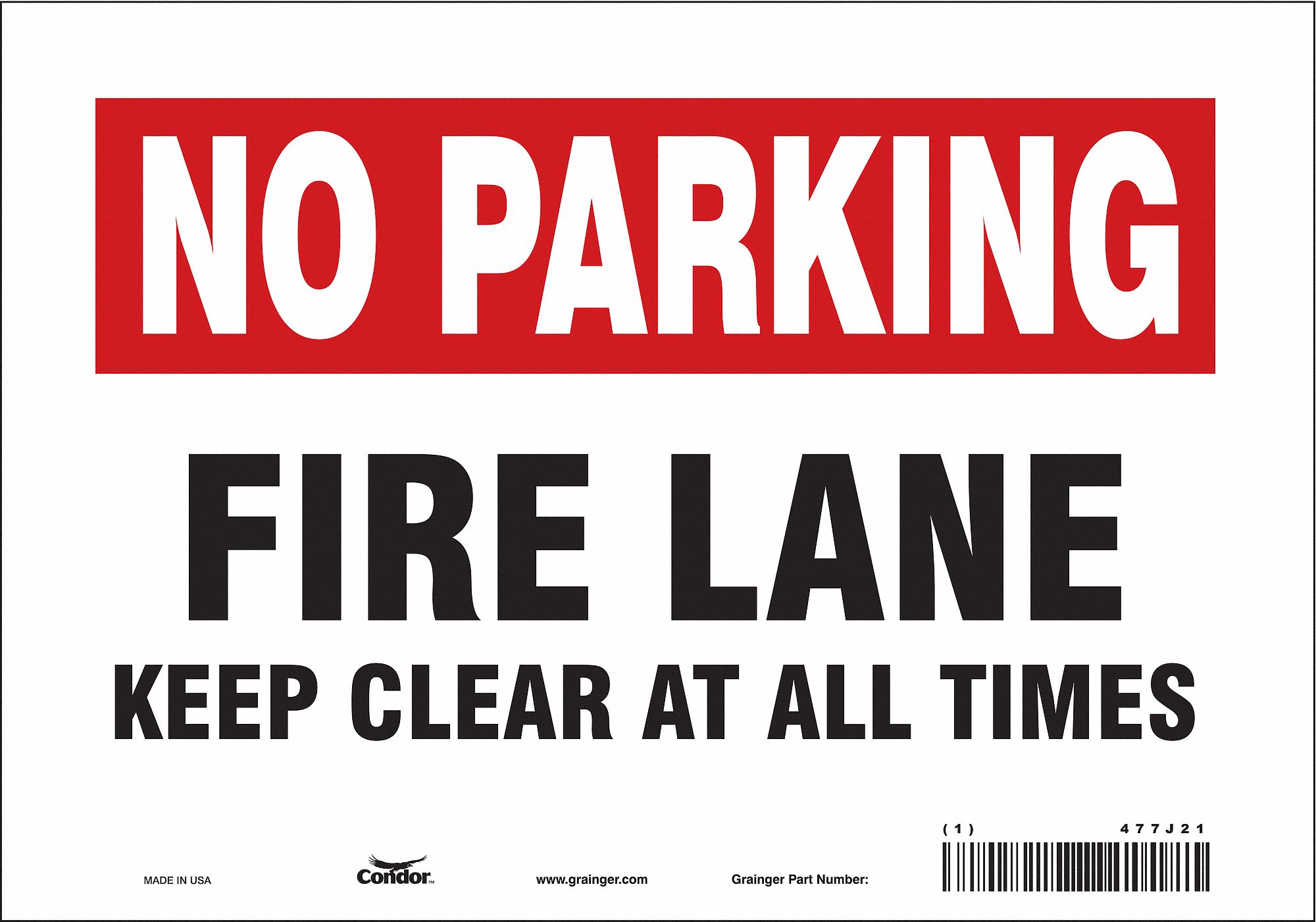 Safety Sign: Vinyl, Adhesive Sign Mounting, 7 in x 10 in Nominal Sign Size, Not Retroreflective