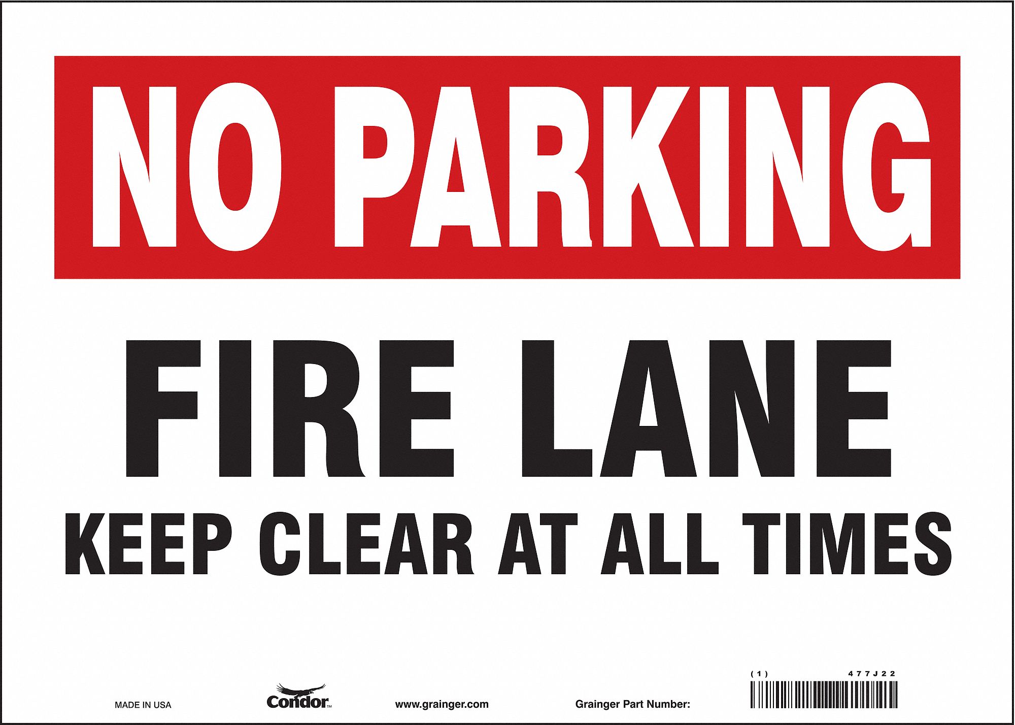Safety Sign: Vinyl, Adhesive Sign Mounting, 10 in x 14 in Nominal Sign Size, Not Retroreflective
