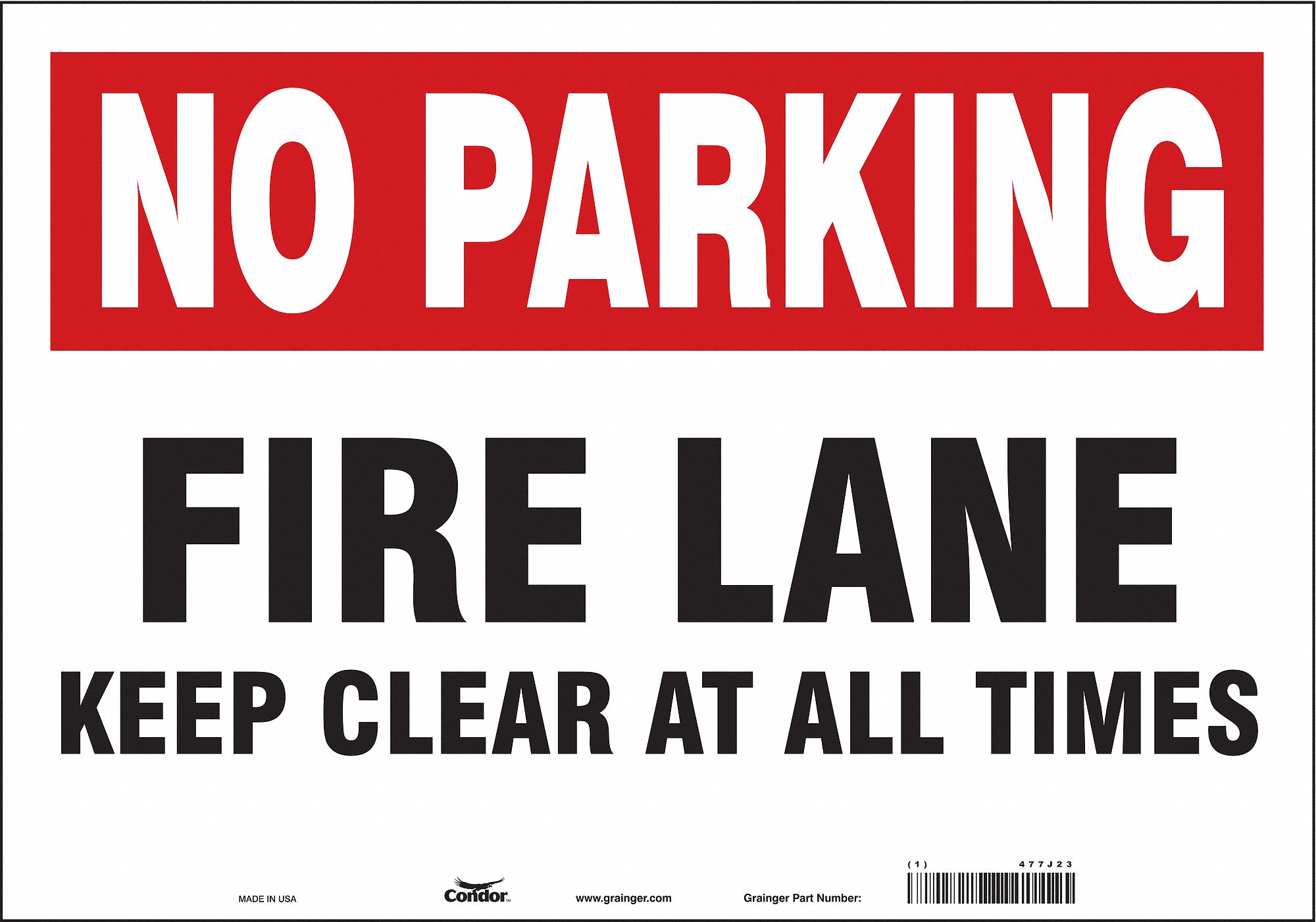 Safety Sign: Vinyl, Adhesive Sign Mounting, 14 in x 20 in Nominal Sign Size, Not Retroreflective