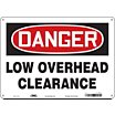 Danger: Low Overhead Clearance Signs image
