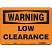 Warning: Low Clearance Signs image
