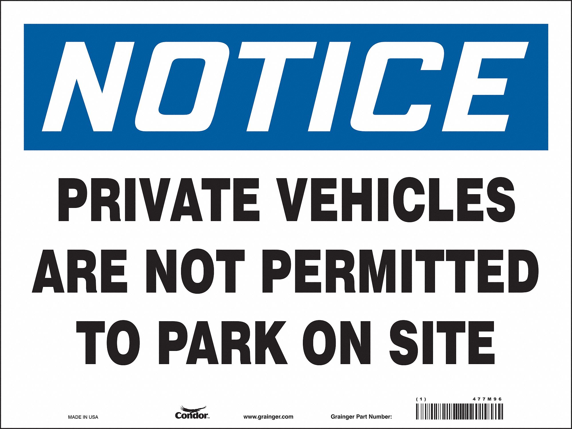 Safety Sign: Vinyl, Adhesive Sign Mounting, 18 in x 24 in Nominal Sign Size, Not Retroreflective