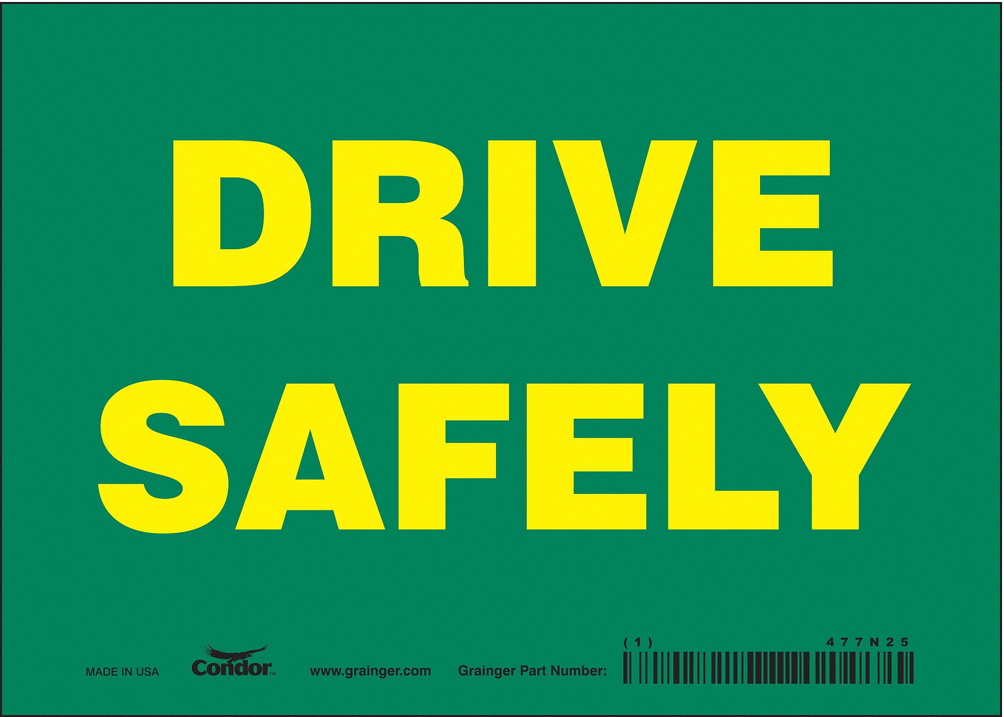 Safety Sign: Vinyl, Adhesive Sign Mounting, 5 in x 7 in Nominal Sign Size, Not Retroreflective