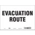 Evacuation Route Signs