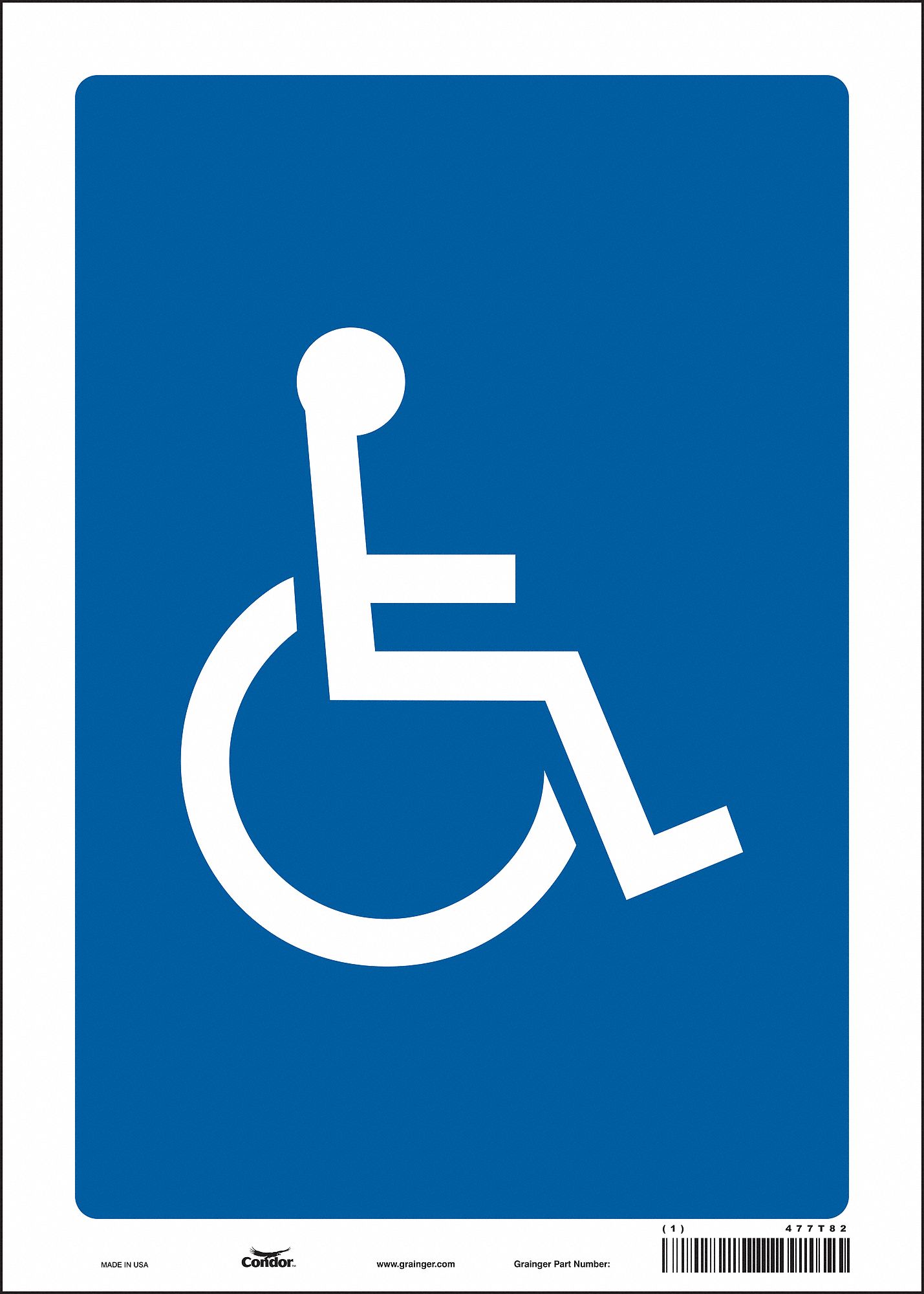 Safety Sign: Vinyl, Adhesive Sign Mounting, 14 in x 10 in Nominal Sign Size, Not Retroreflective