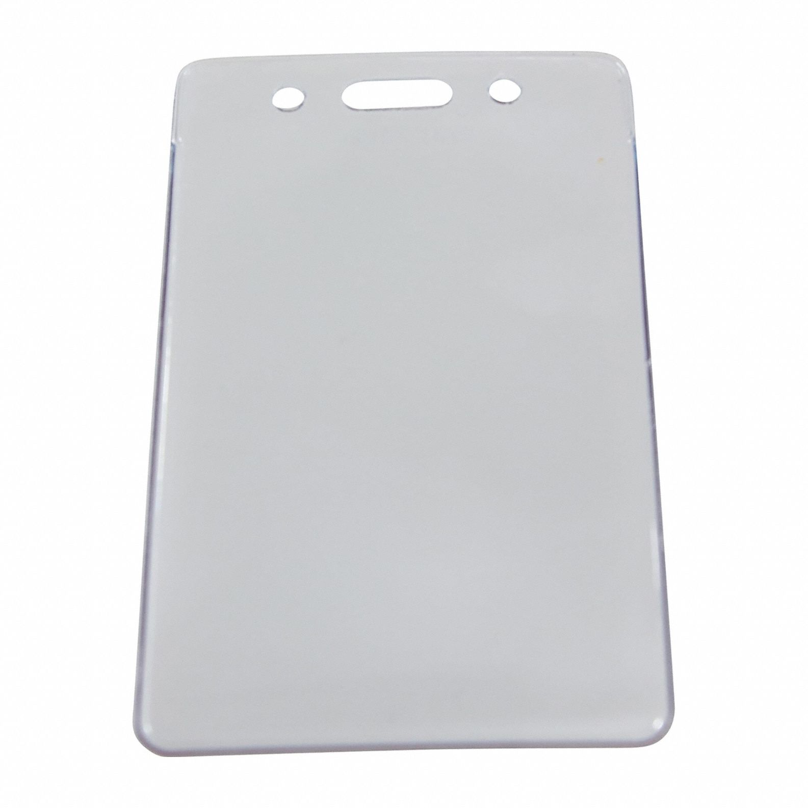 Badge Holder: Pouch, Vertical, 2 1/2 in Badge Pouch Wd, 4 3/8 in Badge Pouch Ht, Plastic, 50 PK