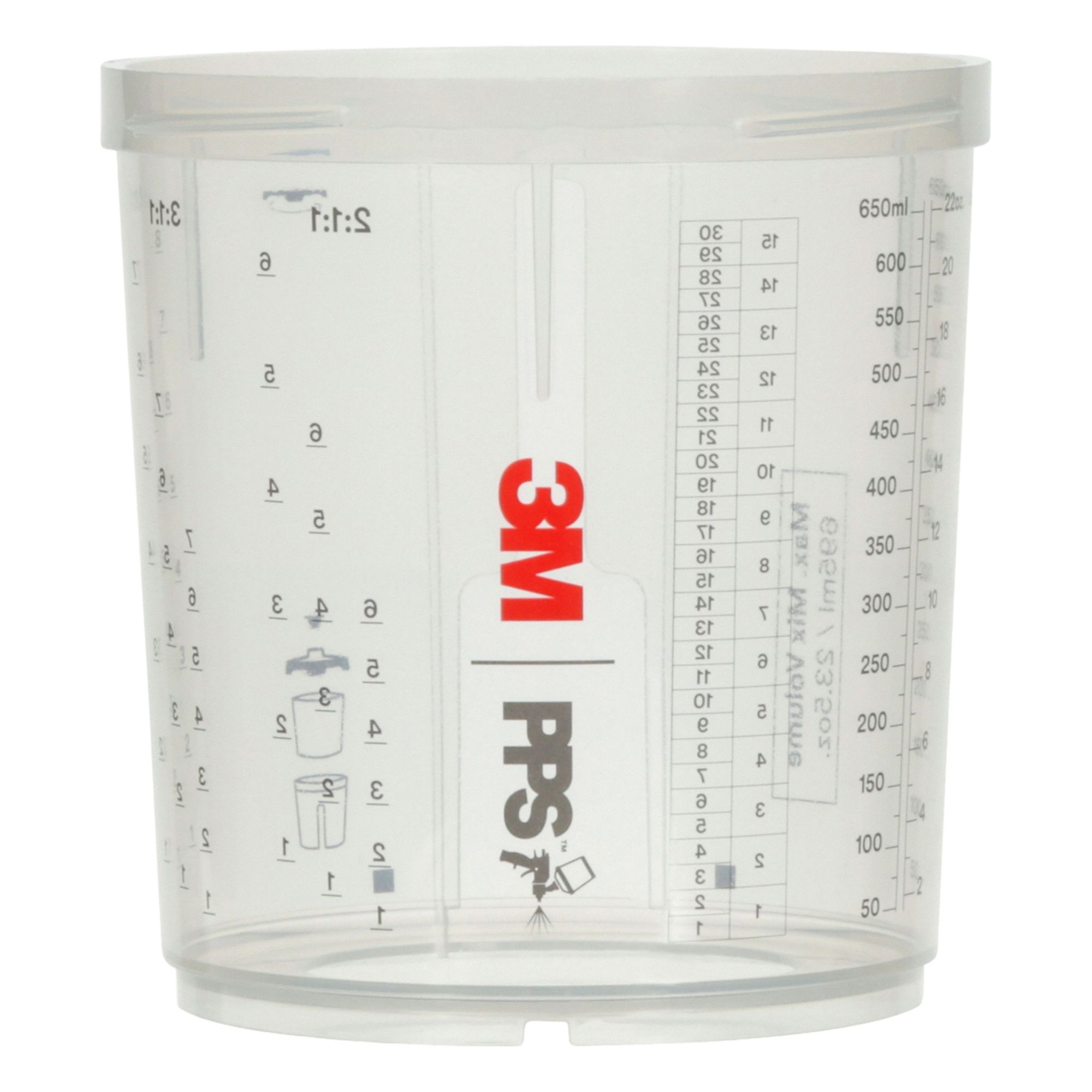 Spray Gun Cup: Siphon Feed Spray Gun Cup, Spray Gun Cups, PPS, Plastic, Hard Cup, 26000/PPS, 2 PK