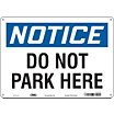 Notice: Do Not Park Here Signs image