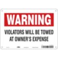 Illegal & Unauthorized Vehicles Will Be Towed Signs