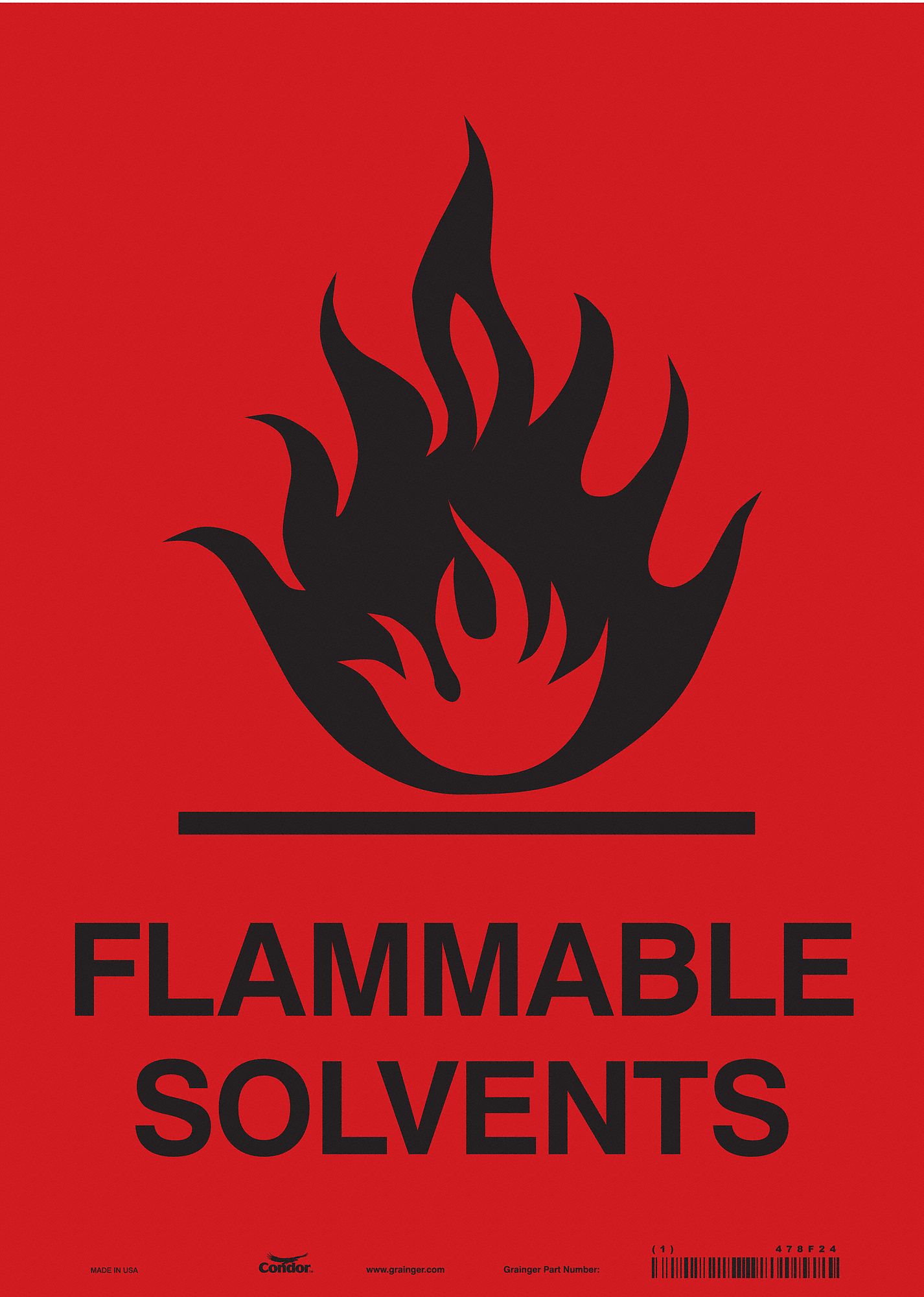 Safety Sign: Vinyl, Adhesive Sign Mounting, 14 in x 10 in Nominal Sign Size, Not Retroreflective