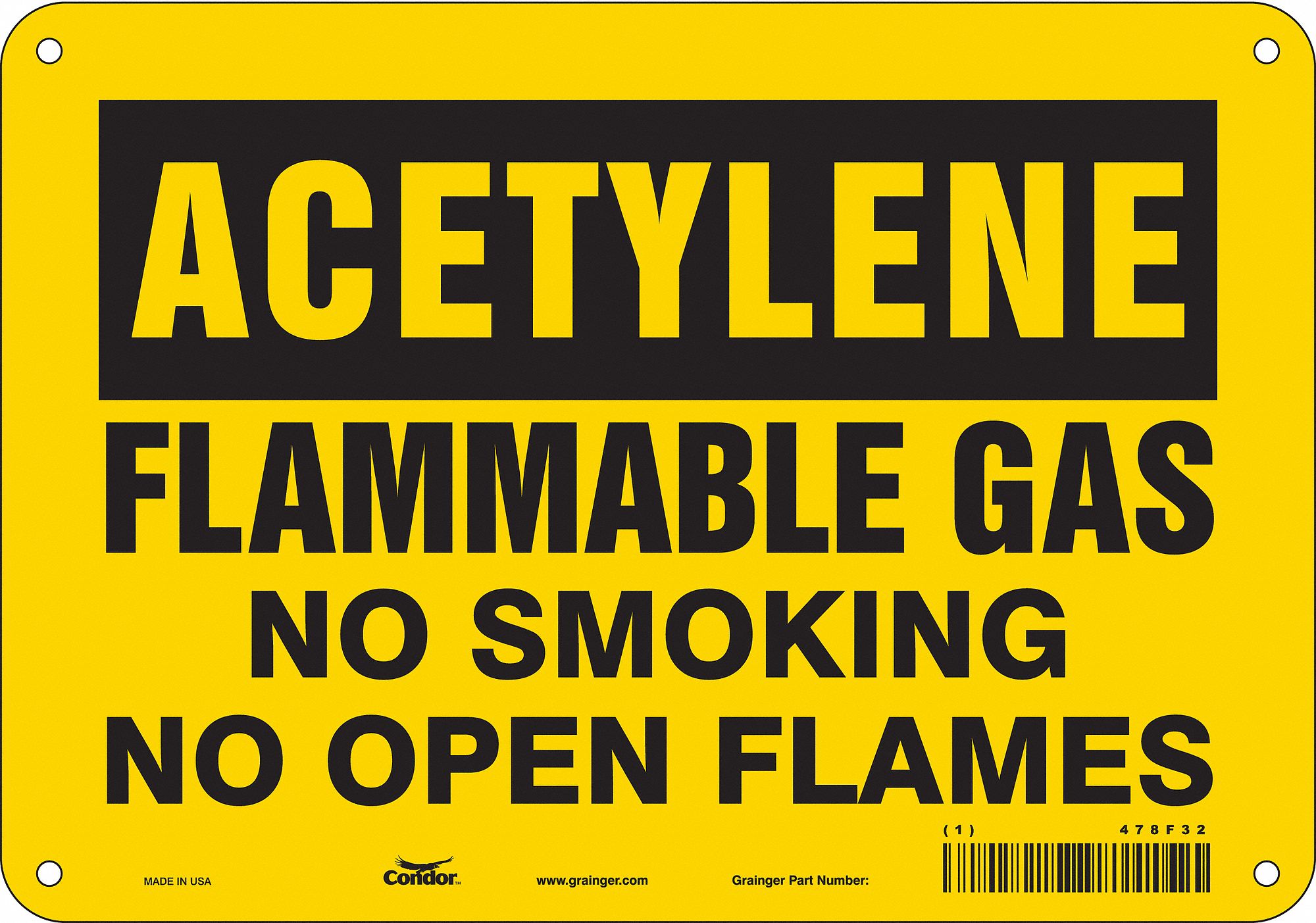 PANNEAU DANGER,7PO X 10PO,ALUMINIUM