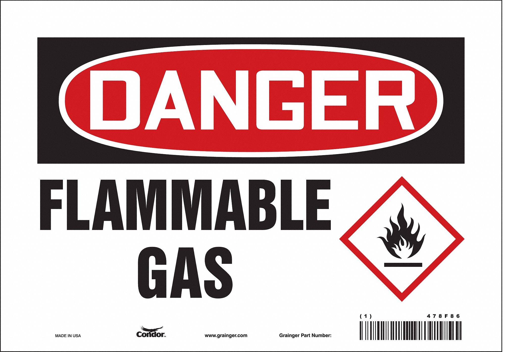 Signmission Safety Sign, OSHA, 24" Height, Rigid Plastic, Compressed