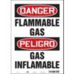 Danger/Peligro: Flammable Gas/Gas Inflamable Signs