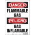 Danger/Peligro: Flammable Gas/Gas Inflamable Signs