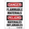 Danger/Peligro: Flammable Materials/Materiales Inflamables Signs