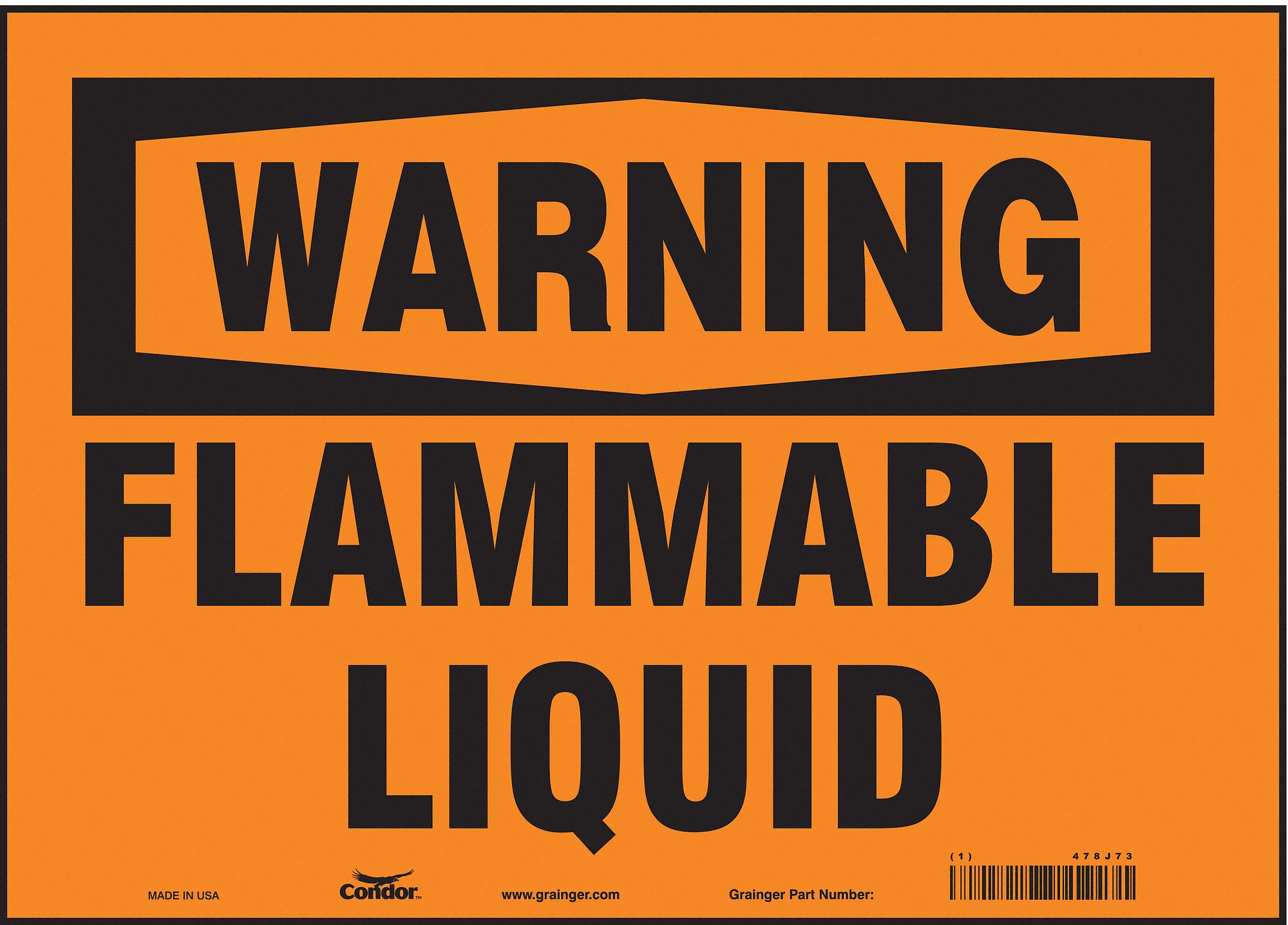 Safety Sign: Vinyl, Adhesive Sign Mounting, 10 in x 14 in Nominal Sign Size, Not Retroreflective