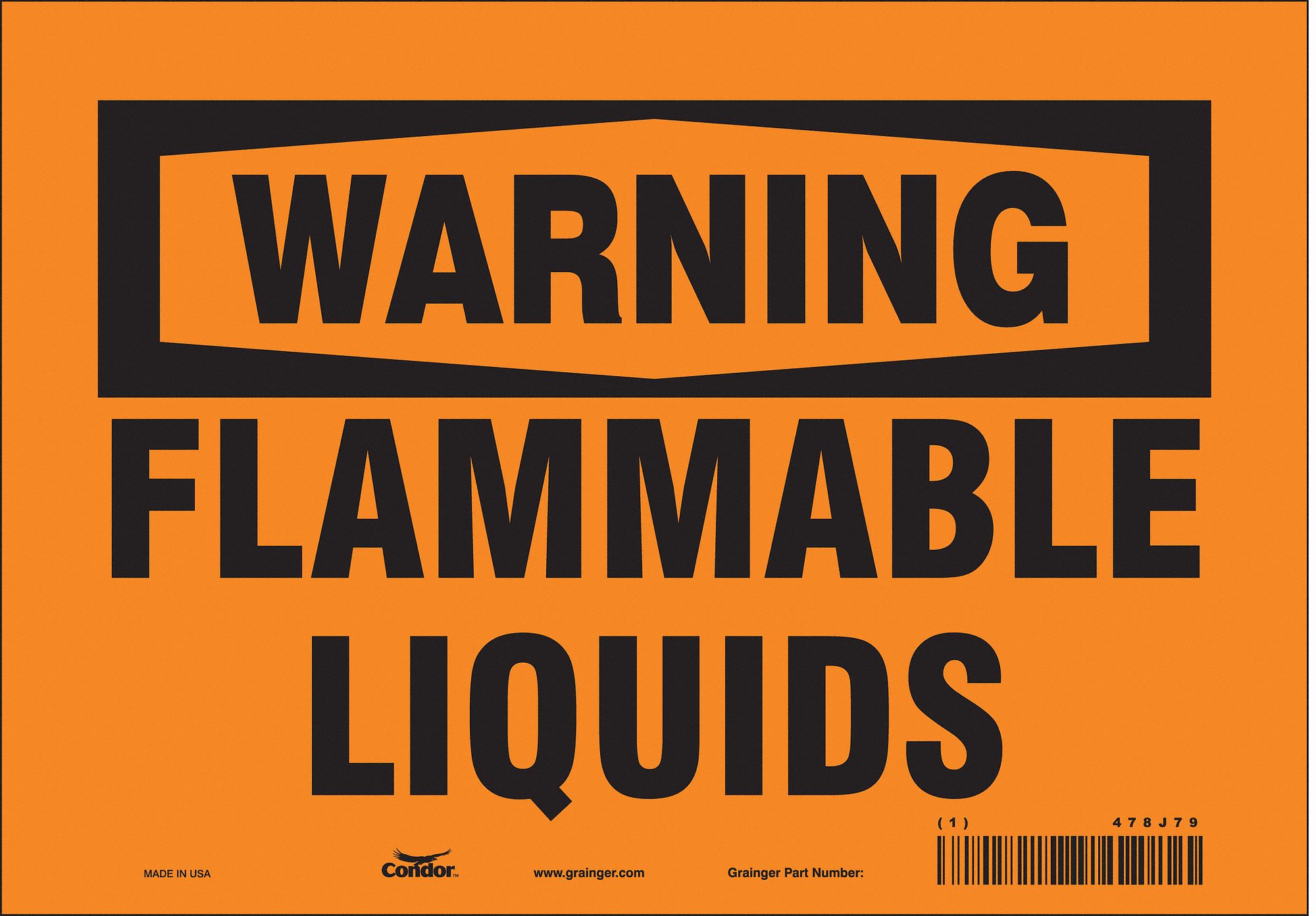 Safety Sign: Vinyl, Adhesive Sign Mounting, 7 in x 10 in Nominal Sign Size, Not Retroreflective