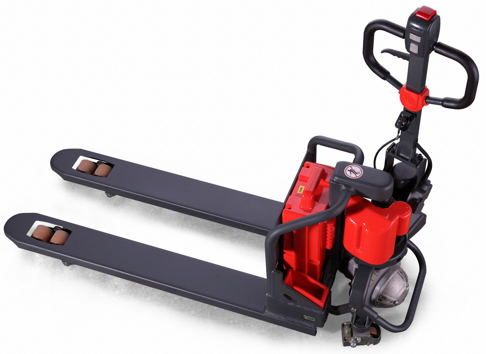 DAYTON Powered Pallet Jack, 3,000 lb Load Capacity, 70 in x 27 in x 52