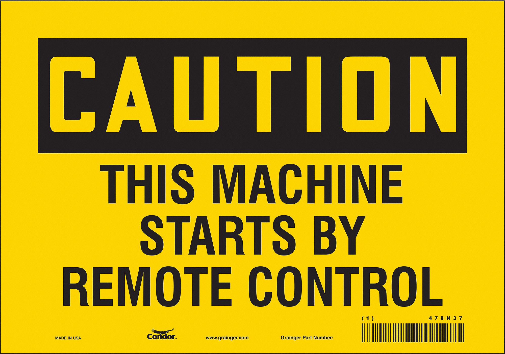Safety Sign, 7 in x 10 in, Vinyl