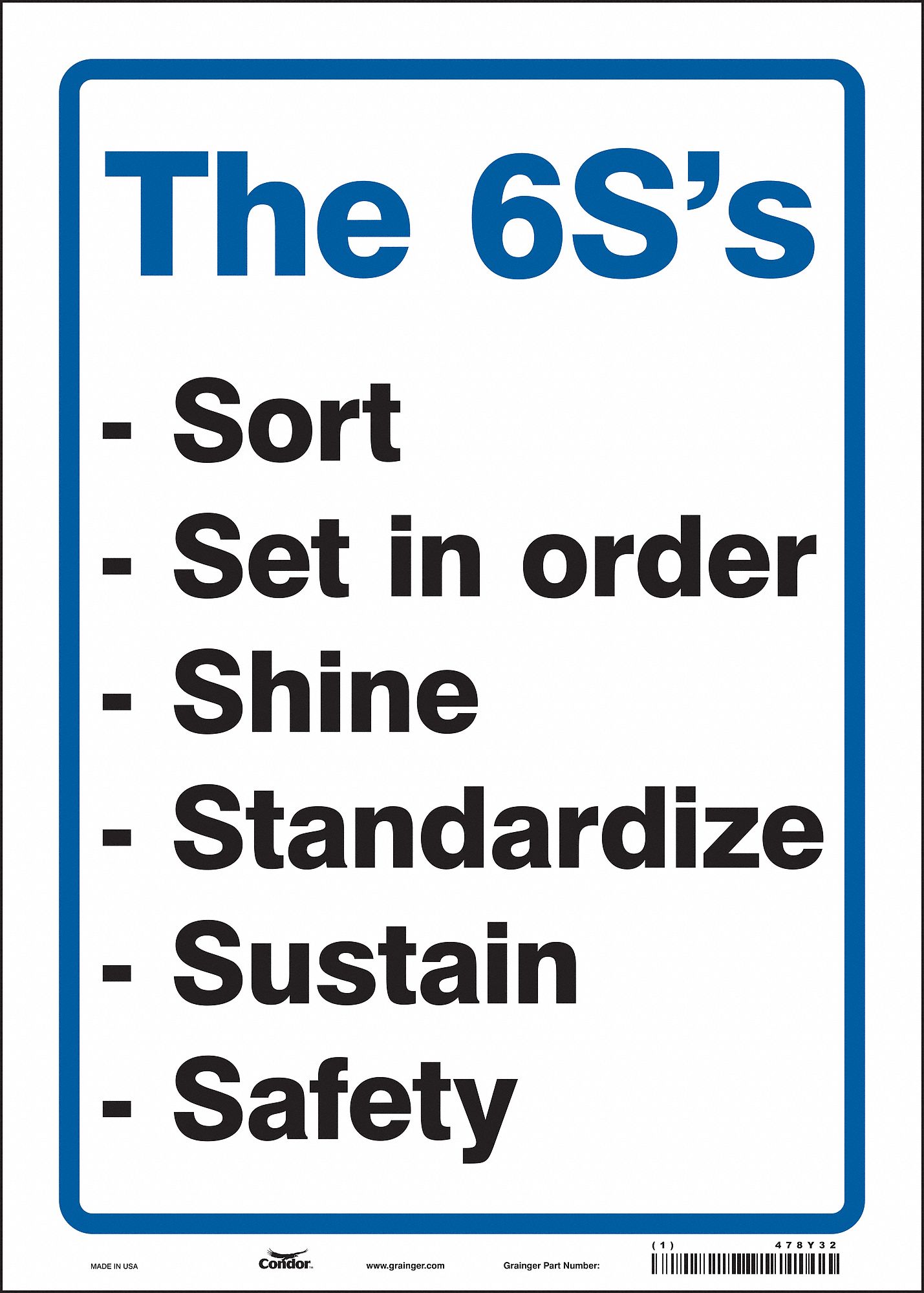 Safety Sign: Vinyl, Adhesive Sign Mounting, 14 in x 10 in Nominal Sign Size, Not Retroreflective