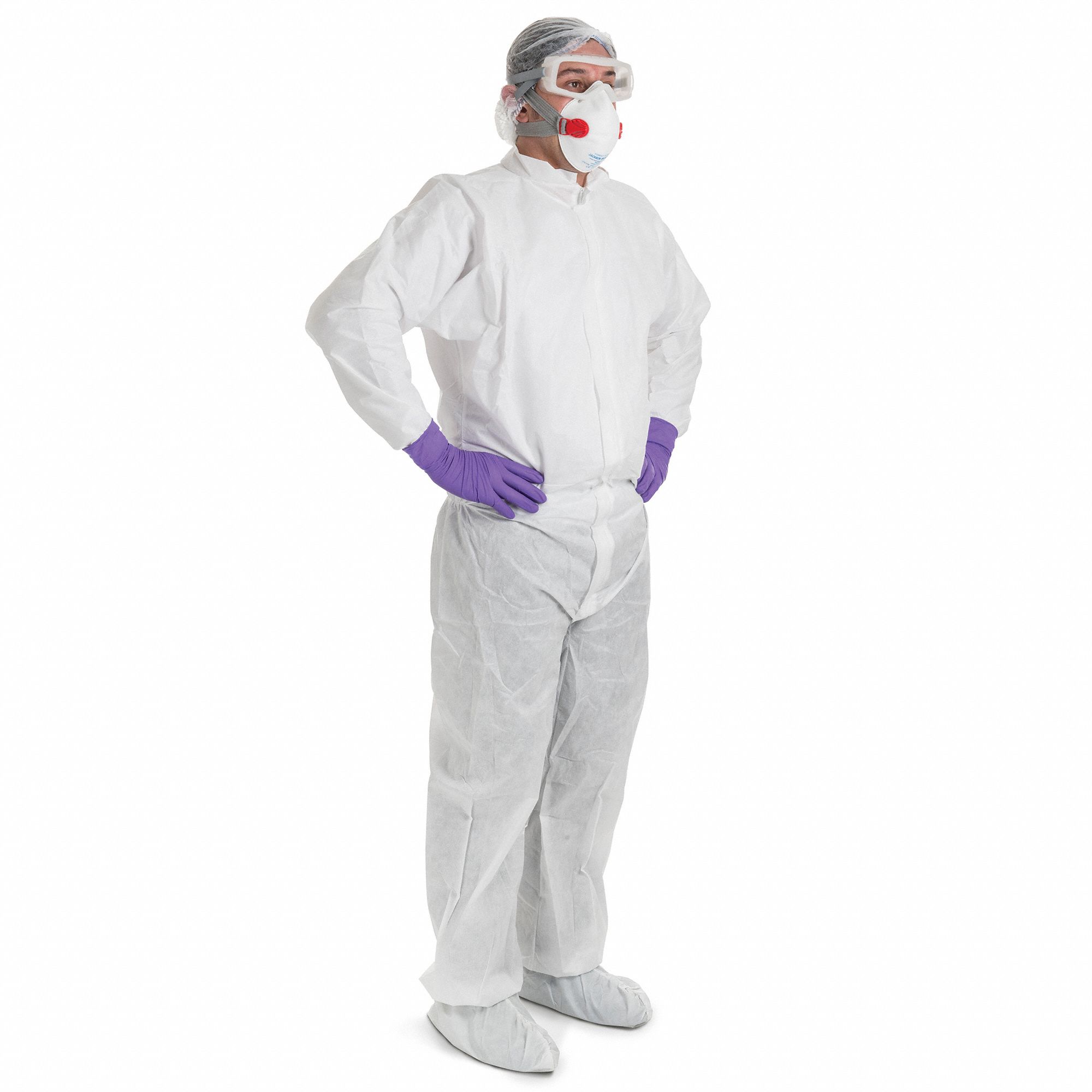 Coveralls: ISO 8 (Class 100, 000) and above, Non-Woven Laminate, Non-Sterile, Bulk, 25 PK