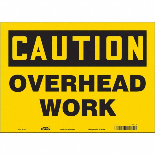 Vinyl, Adhesive Sign Mounting, Safety Sign - 479A38|479A38 - Grainger