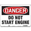 Danger: Do Not Start Engine Signs image