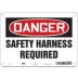 Danger: Safety Harness Required Signs