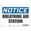 Notice: Breathing Air Station Signs